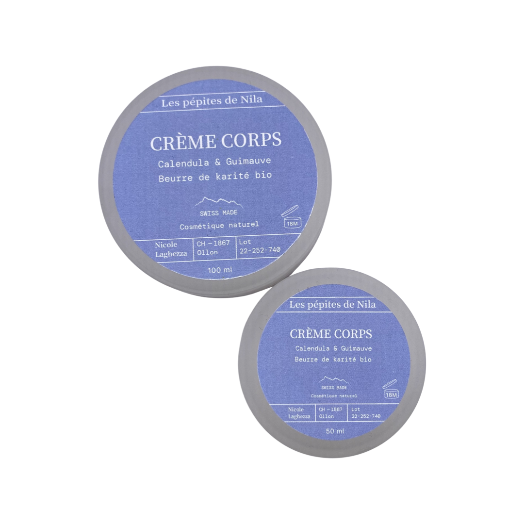 Crème corps - calendula & guimauve - Les pépites de Nila